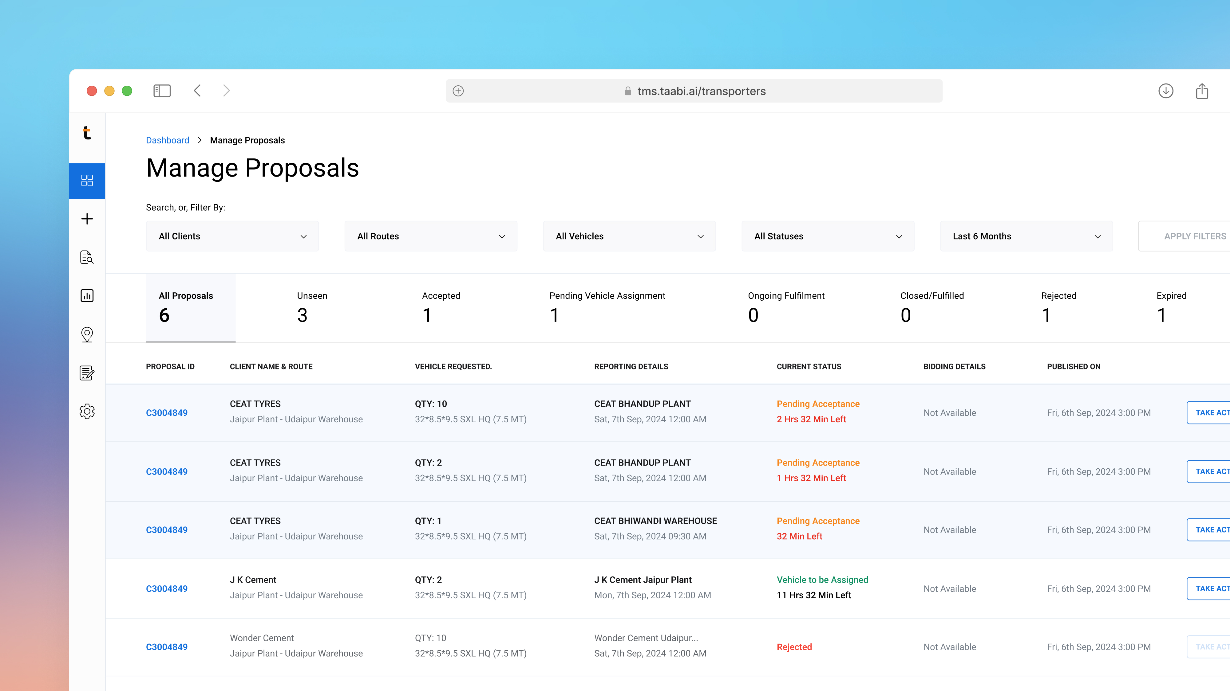 Transport Management System